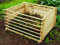 Lacewing Easy-Load Slatted Wooden Compost Bin Large 718 Litres Outdoor Garden Composter 120cm x 92cm
