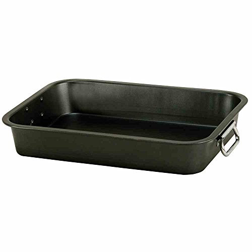 Krüger Karl Grill- und Auflaufform CARBON 32 cm mit Antihaftbeschichtung, 32 x 24 x 6,5 cm