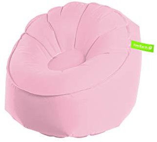 EverEarth Sitzsack in Pastell Rosa – Bequemer und nachhaltiger Sitz für Kinder – Umweltfreundliches und langlebiges Design – EE33522