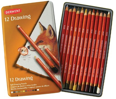 Derwent crayons tendres, set de 12, {couleur}