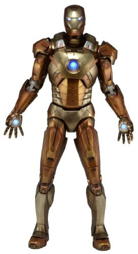 Marvel 61224 1:4 Scale Avengers Iron Man Midas Version in Gold Armor Figure