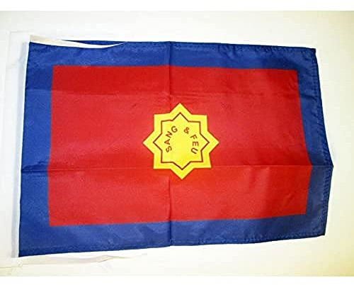 AZ FLAG - Salvation Army Flag - 18'' x 12'' - 100% Polyester catholic organisation of SA Small Banner with Two Cords - Fade Resistant - Vivid Colors - 18x12 in - 45x30 Cm | Indoor and outdoor use catholic organisation of SA 12x18 in decorative flag double stitched seams and reinforced edges