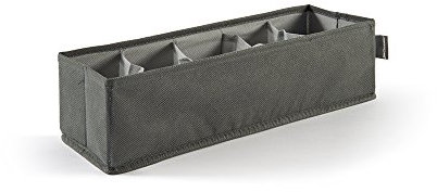 Perfetto Più Easybox Organizer Cassetto Tnt 5 Posti, Tessuto, Cenere, 12.0x40.0x11.0 Cm