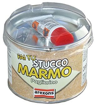 Arexons 42111 Barattolo Stucco Marmo, Paglierino, 200 gr