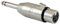 Audibax Adattatore da Jack Mono Maschio a XLR Femmina da 6,3 mm - Adattatore di Collegamento Via Cavo - Convertitore per Cuffie, Altoparlanti, Amplificatore, Mixer Audio