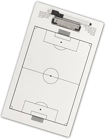 SPORTIKEL24 Taktik-Klemmbrett – für Fußball & Handball – Coachingbrett – Taktik & Strategie-Board – für Taktikschulung & Spielnotizen – tragbar
