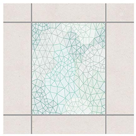Pattern Design GmbH Adesivo per Piastrelle – Ragnatela fine 25 cm x 20 cm, Set di 20 Pezzi