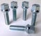 Set of 5 alloy wheel bolts M12 x 1.5 thread 40mm long, radius seat, 17mm Hex suitable for Mercedes