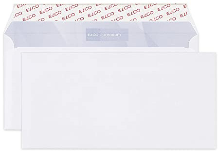 Elco 30786 Premium Briefumschlag, Dinlang, 100 g, weiß