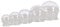 Schröpfgläser 2,5-6,5 cm, 5er Set, Schröpfglas Set, medizinisch Schröpfen