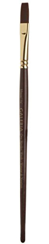 Winsor & Newton 5733110 Galeria Acrylpinsel, aus Synthetikfasern, ideale Kontrolle für dickere Farbaufträge, Ein-Strich-Pinsel 3/8 Zoll, 10mm