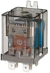 Finder Serie 65 - Leistungsrelais Faston 230vac offener Kontakt + geschlossener Kontakt