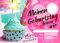 elauelue Einladungskarten Kindergeburtstag - Mädchen Party - Geburtstagskarte mit Glitzer-Muffin - Schicke Einladung zum Kinder Geburtstag - Jahre und Text blanko ausfüllbar - 15-er Karten-Set
