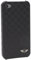 Mini Cooper Chequered Leather Hard Case for iPhone 4/4S - Black
