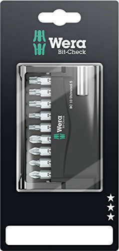 Wera Bit-Sortiment, Bit-Check 10 Universal 5 SB, 10-teilig, Wera 05073416001