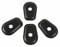 Adapter Miniblinker KAWASAKI Motorrad Adapterplatten 4 Pc Blinker Schwarz