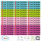 50 Namensaufkleber Namen Sticker Aufkleber Sticker 6 x 1 cm. (Kelle 9) - für Kinder, Schule und Kindergarten - Stifte, Federmappe, Lineale - Markieren von Gegenständen - personalisiert