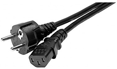 Tecline 808011. 1.8 m schwarz Kabel Stromkabel