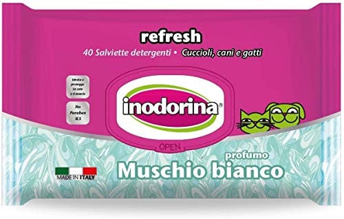 Inodorina Wipes Inodorine Actualiser la Mousse Blanche, 40 unités