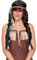 NET TOYS Feder Stirnband Indianer Kopfschmuck Indianerin Haarband Western Kopfband Pocahontas Haarschmuck Indianerkostüm Accessoire Karnevalskostüme Zubehör