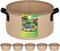 iPower Growth Bags Pots Non tissés avec récipient d'aération Marron Clair 45 l