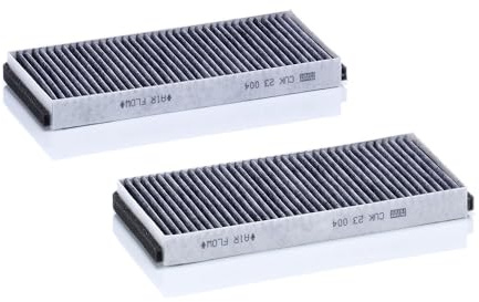 MANN-FILTER CUK 23 004-2 Cabin Air Filter - Pollen Filter with Activated Carbon - (set of 2) for Cars + Transporters