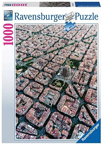 Ravensburger Puzzle 15187 - Barcelona von Oben - 1000 Teile Puzzle für Erwachsene und Kinder ab 14 Jahren, Puzzle mit Stadt-Motiv