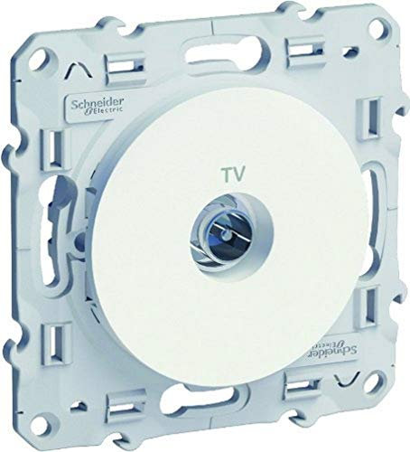 Schneider Electric S520445 Prise TV Odace Blanc