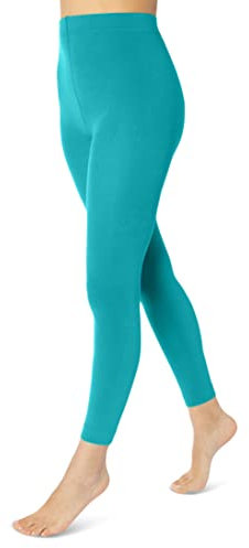sockenkauf24 Damen THERMO Leggings mit Innenfleece extra warm Winter Leggings WP (40/42, Ozean)