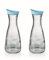 Karaffe mit Deckel 2er Set blau 1 Liter