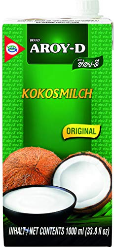 AROY-D Coconut Milk (UHT) 17,5% Fat, 1 kg - pack of 6