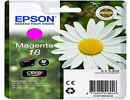 Epson C13T18034022 Magenta Original Tintenpatronen Pack of 1