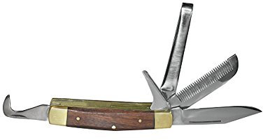 Reitermesser mit Holzgriff, mit versch. Messer, verpackt