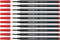 Schneider Topliner 970 Fineliner-Mine (passend für Topliner 911, 0,4 mm) 10er Packung rot