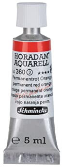Schmincke – HORADAM® AQUARELL - feinste Künstler-Aquarellfarben, Permanentrot Orange - 5 ml
