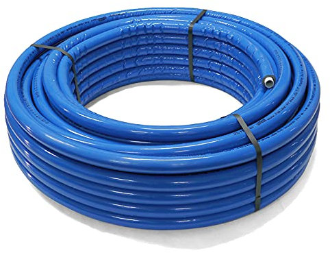 Mehrschichtverbundrohr 16 x 2 mm PEX, blau isoliert, 50 Meter Rolle (1,80 € / Meter) Heizrohr, Heizungsrohr
