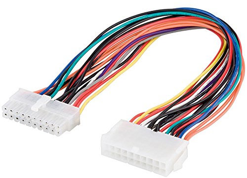 SM-PC®, 30cm Mainboard ATX Verlängerung Stromverlängerungskabel - 20 Pin Stecker auf 20 Pin Buchse #091