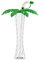 bar@drinkstuff Palm Tree Cups with Straw 12.3oz / 350ml - Set of 54 - Tall Novelty Plastic Cocktail Glasses