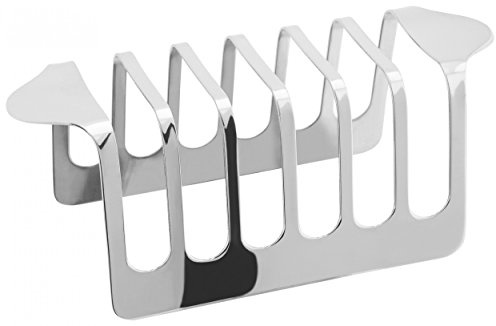 Stellar Traditional Stainless Steel 6-Slice Toast Rack, Silver