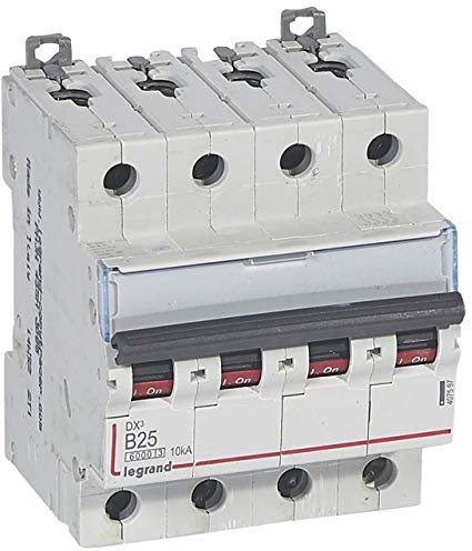 Disjoncteur DX³6000-4P 400V~ 25A - courbe B - 4 modules