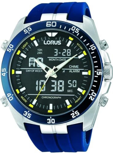 Lorus Men's Quartz Watch with Rubber Strap – RW617AX9