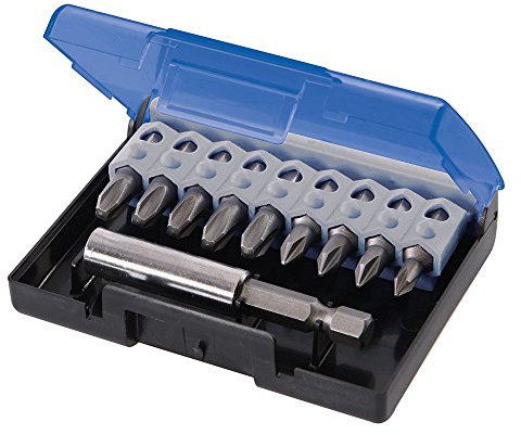 Silverline 771034 Cr-V Screwdriver Bit Set 10pce