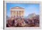 kunst für alle Bild mit Bilder-Rahmen: Peter von Hess Der Empfang König Ottos von Griechenland in Athen - dekorativer Kunstdruck, hochwertig gerahmt, 65x40 cm, Silber gebürstet