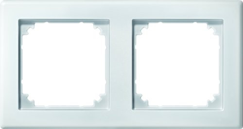 Schneider Electric Merten 484219 M-SMART-Rahmen 2-fach für Steckdose und Schalter, Polarweiß, Made in Germany