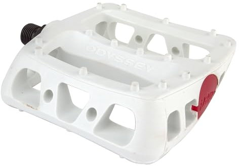 ODI Pedale Odyssey Twisted PC, Unisex, Blanco, 9/16