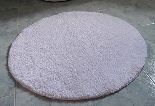 Casatessile Tappeto Bagno Rotondo Tappeto cm 70 - Rosa Antico