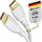 KabelDirekt – 4K & 8K HDMI-Kabel – 3 m – Erhältlich in 0,15-22,5 m – Für jeden HDMI-Anschluss (4K@120Hz & 8K@60Hz, HDMI 2.0, High Speed mit Ethernet, Blu-ray, PS5, Xbox Series, Switch – weiß)