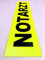 NOTARZT 3M Rückenschild 42x8cm Zitronengelb