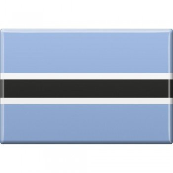 Magnet - Länderflagge Botswana - Gr.ca. 8x5,5 cm - 38020 - Küchenmagnet