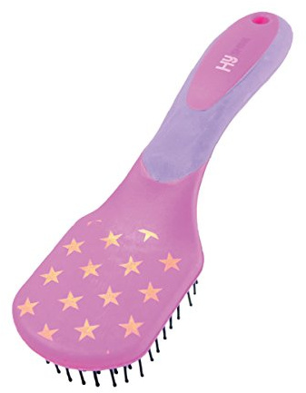 HyShine Stars Easy Grip Mane and Tail Brush: Pur/Pink